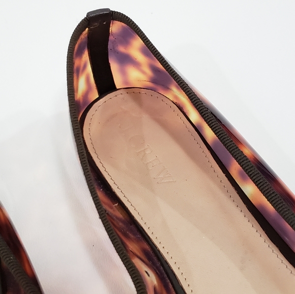 J.Crew Gemma Tortoise Pointy Toe Flats - Picture 7 of 8